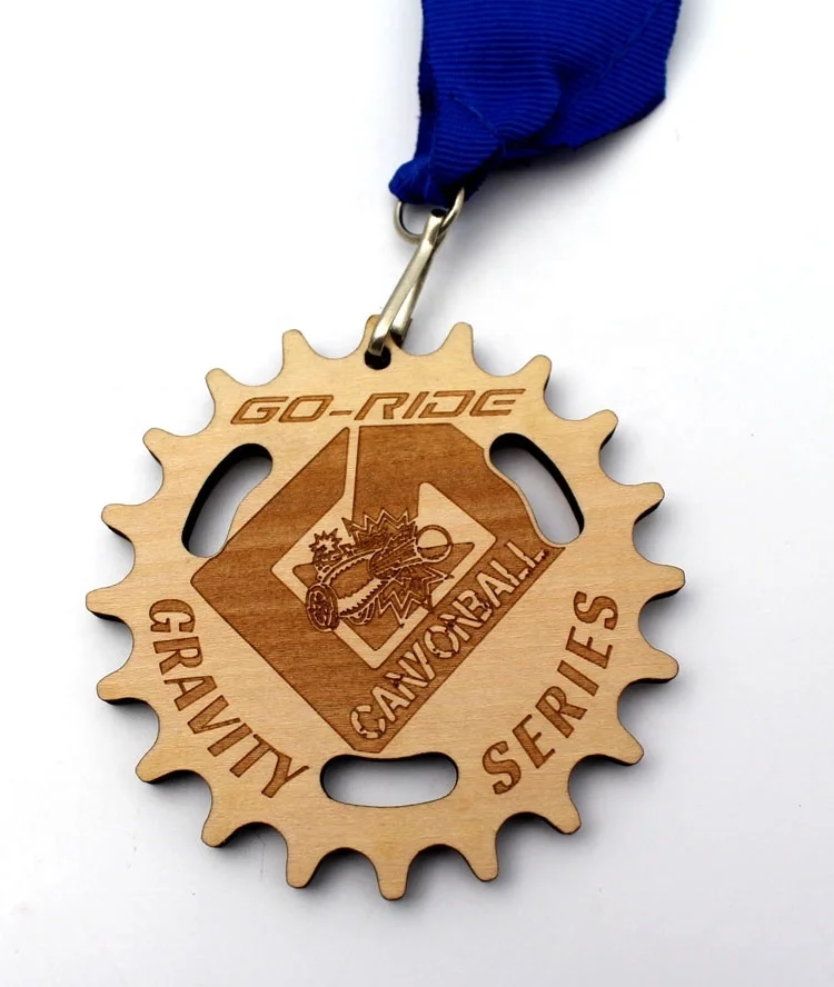 Недорогие деревянные медали на заказ с логотипом лазерной гравировки экологически чистые из переработанного материала для резки