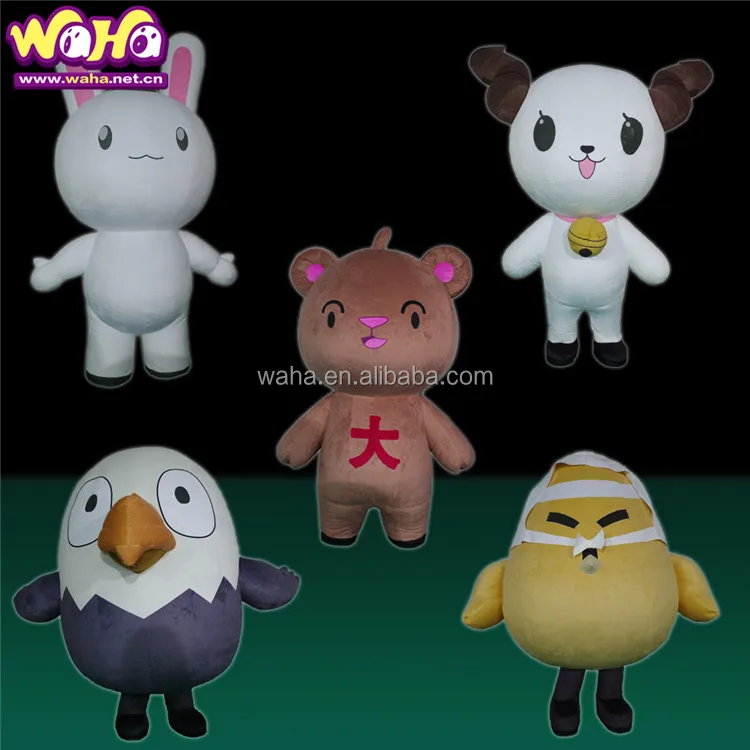 Rabbit Mascot Costume Plush Mascot Inflatable Eagle Costumes for adults