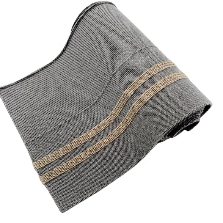 Custom Eco-friendly Stretch rib knit trim cuff, wool and acrylic flat knitting 2x1 ribbing cuff