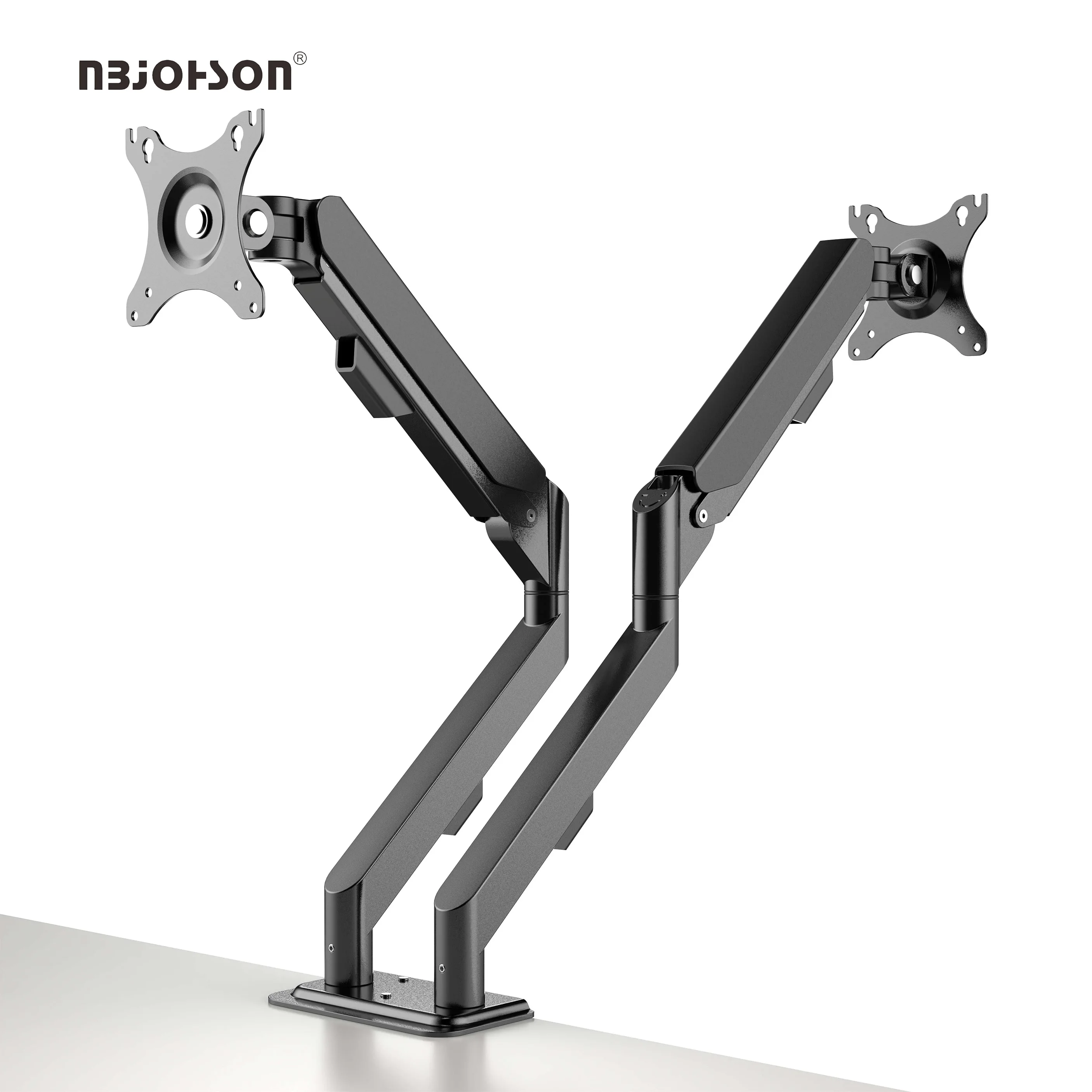 
Dual Gas Spring Arm Computer LCD Articulated Desk Monitor Mount Arm 