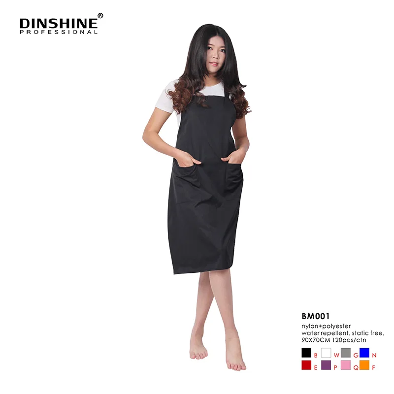 Dinshine Custom Transparent Hairdresser Barber PVC / PU Apron