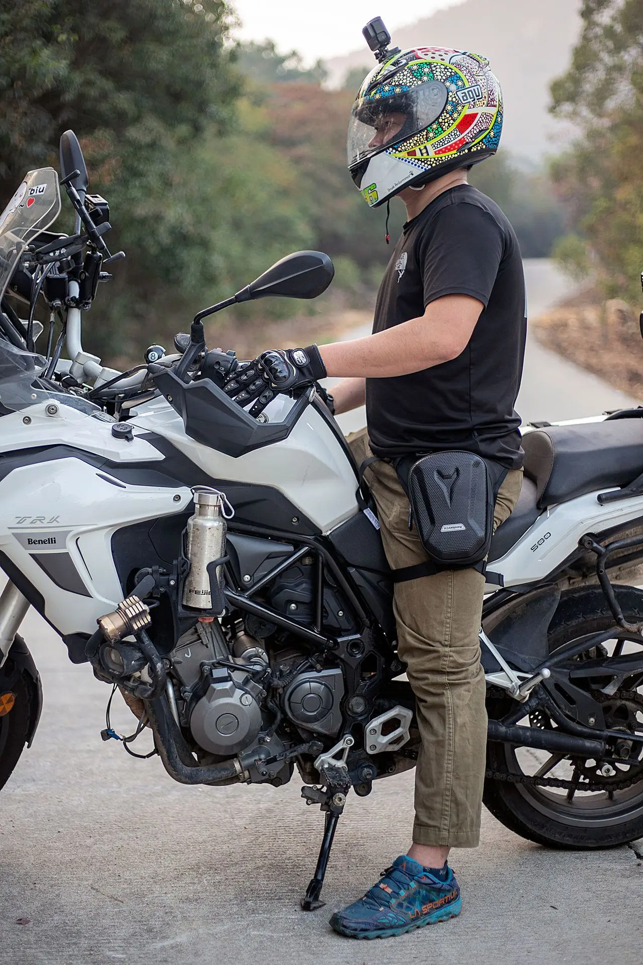 Men Motorbike motorcycle Riding Waist Leg Bags Cycling Bicycle Bike Bags