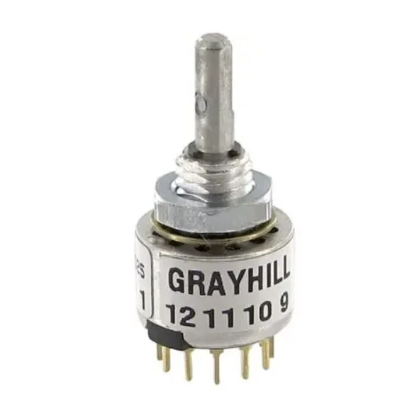 Brand New Grayhill 56DP30-01-1-AJN Switch Rotary 115VAC 30VDC 200mA Adjustable Non-Shorting Brass Panel Mount Good Price