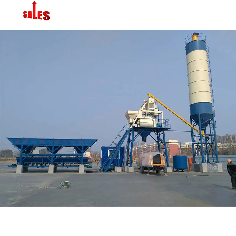 Wet Mix Batching Station Batching Plant Concrete Ready Mixing