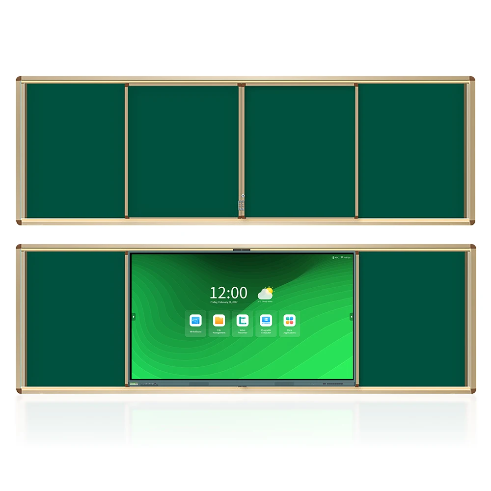 Push pull chalkboard big size writing blackboard interactive smart blackboards for classroom