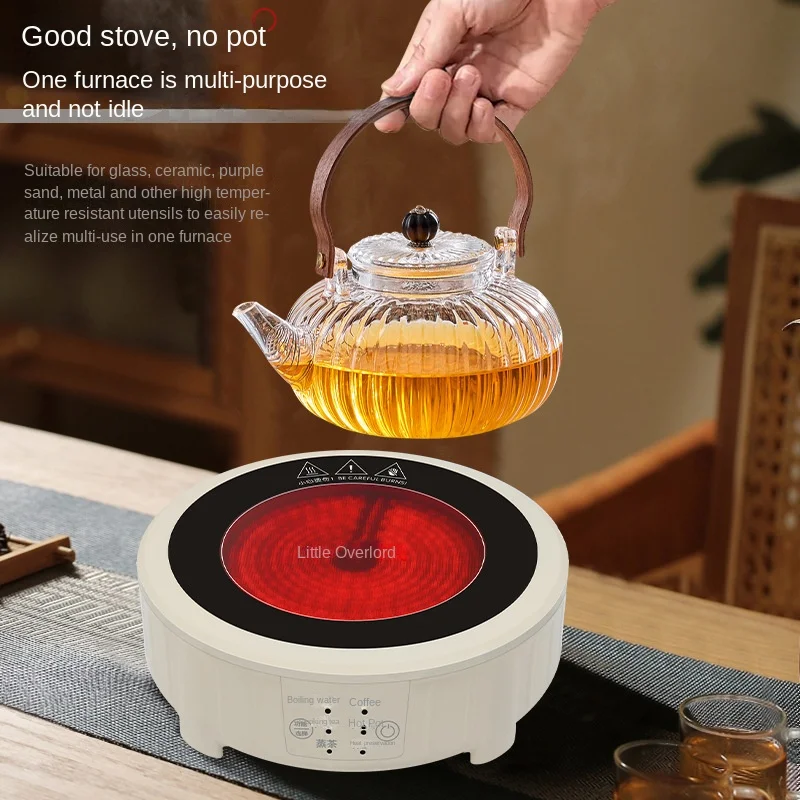 Stovetop Safe Heat resistant Borosilicate Glass Teapot Loose Leaf tea pot glass With Removable Infuser for Steamed Boiling tea