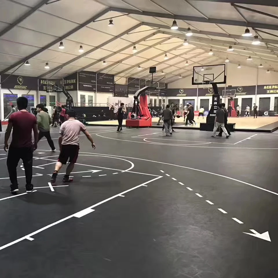 outside basketball courts floor tile plastic foor mat