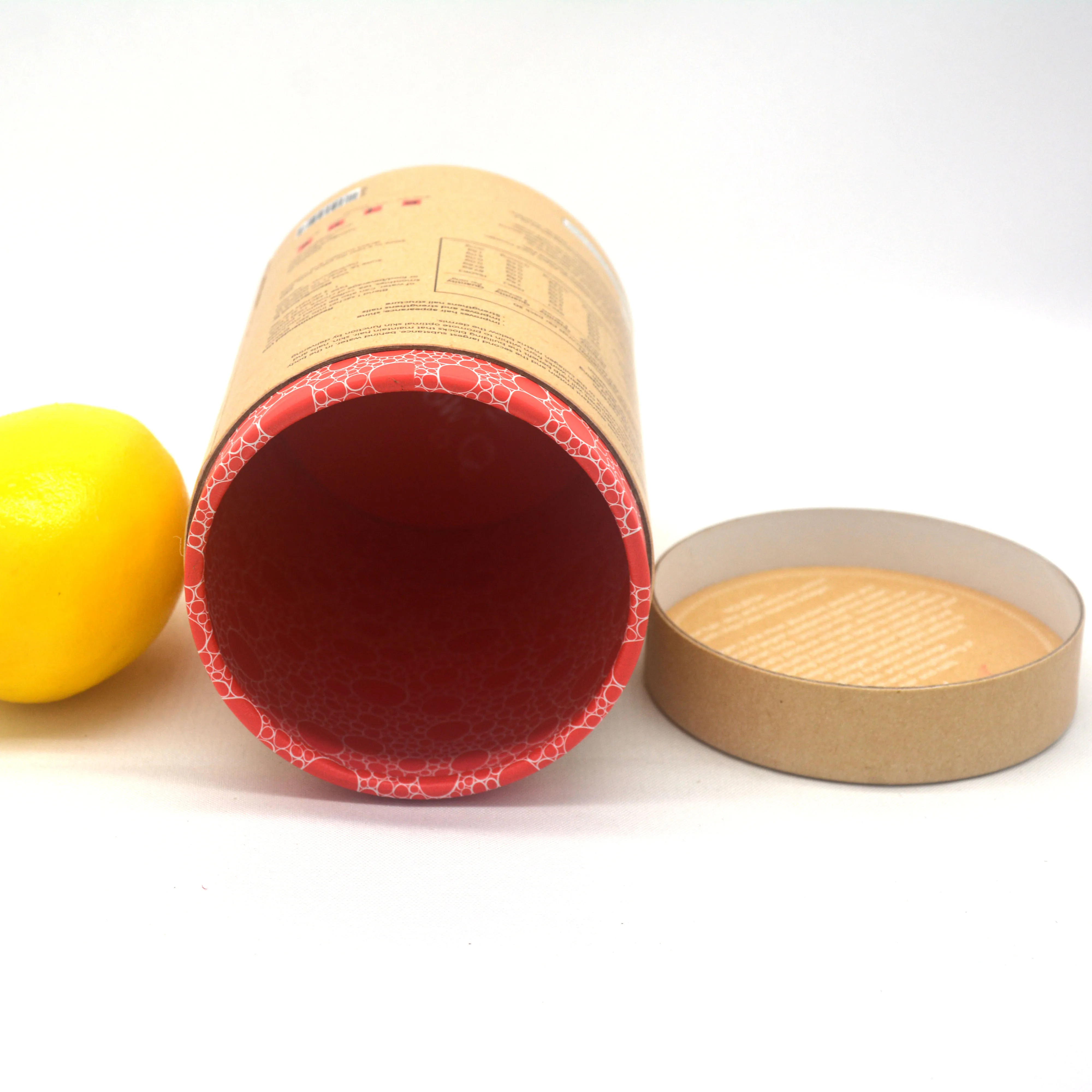 Custom Protein powder packaging for retail solutions Eco-Friendly Packaging cardboard tube Tea Coffee Bean Oats Paper Tubes