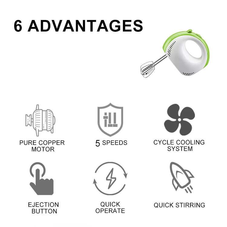 CX-6639 Batidora De Huevos Handmixed Mini Electric Egg Beater  Kitchen Moulinex Cookware Sets Free Shipping Cake Hand Mixer