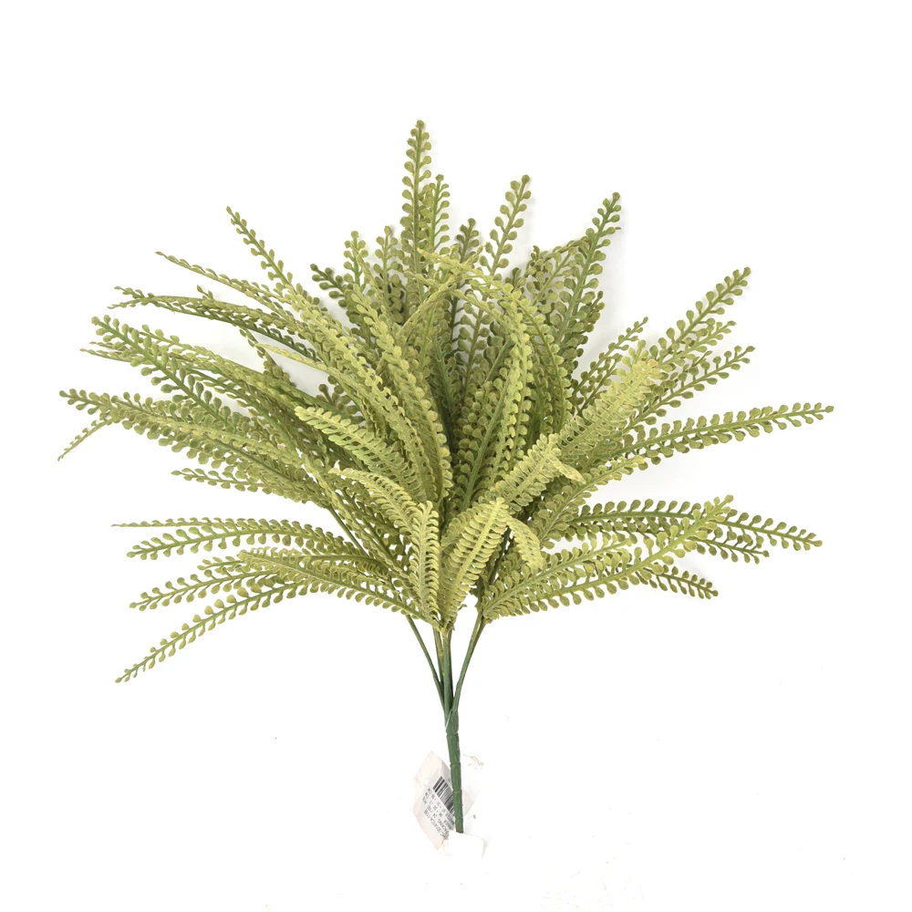 HuiCai factory wholesale faux greenery plants fake ferns artificial leaves hanging 38cm length