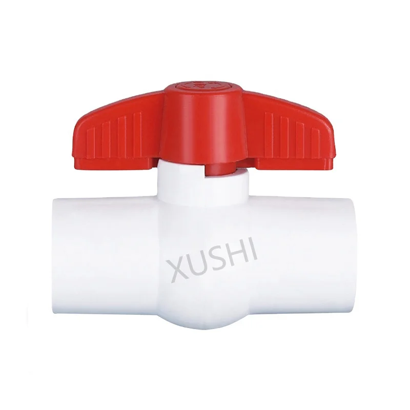 Manufacturing Plastic white color PVC ball valve