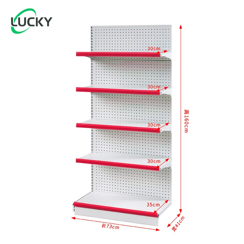 Leke Single sided Subframe-75*41*130 Supermarket Super Market Shelves Display Storage shelf