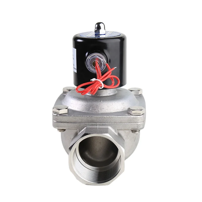 
DN50 Large Flow 2 Inch Electric Stainless Steel Direct Acting Control Water Solenoid Valve 