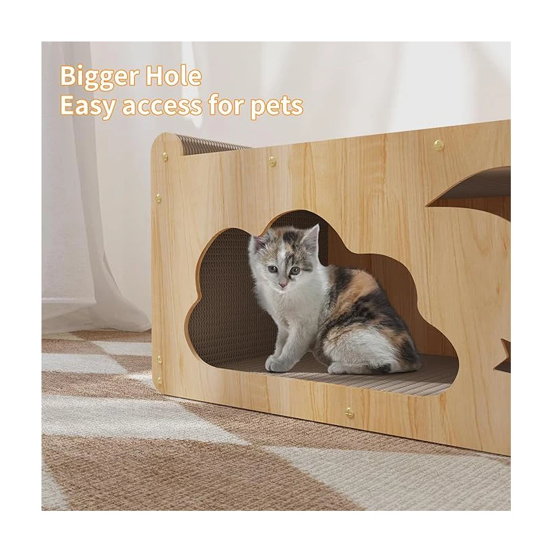 Cat House Cave with Cat Scratcher