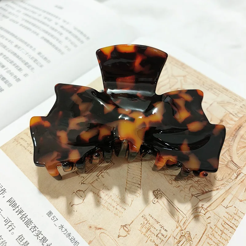 YJL Hot selling Classic Bow Design Ladies and Girls Hair Clip Exquisite Hair Claw Clip Acetate Hair Claw