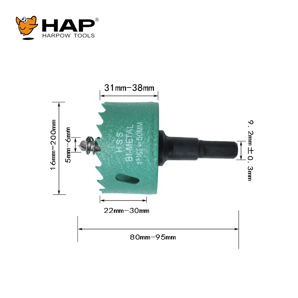 Various Size Red Color High Speed Steel Bi-Metal Hole Saw Core Drill Bit for Cutting on Steel Aluminium