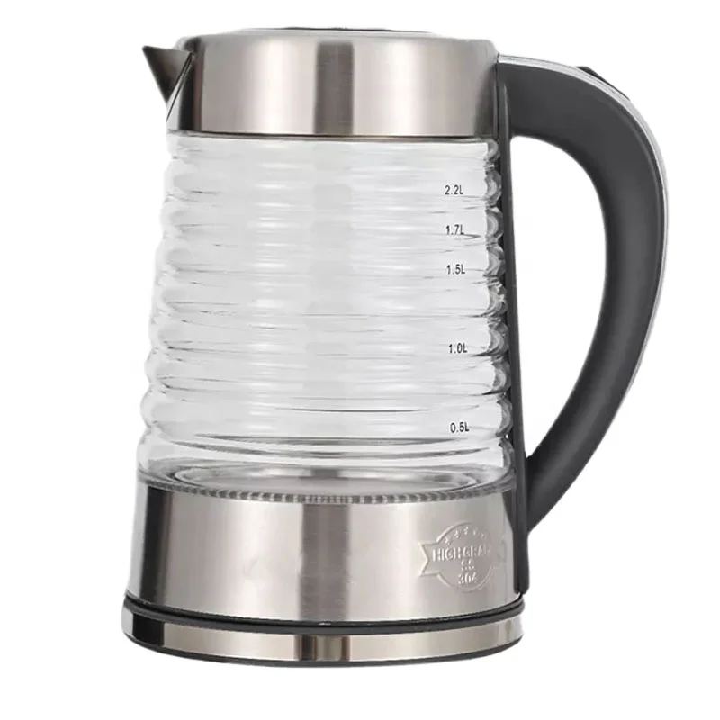 New Design Portable 201/304 Glass Electric Jug Kettle Home Hotel Appliances