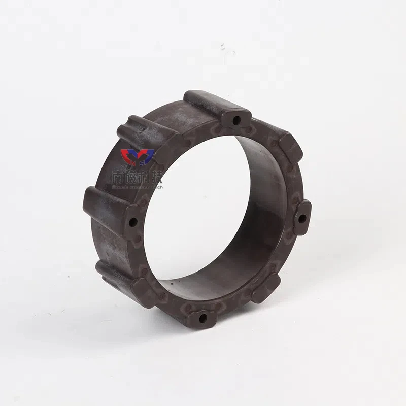 custom plastic coating strong ferrite multipole ring diametrically magnetized rotor round magnets motor 115x10 hole 45 ring