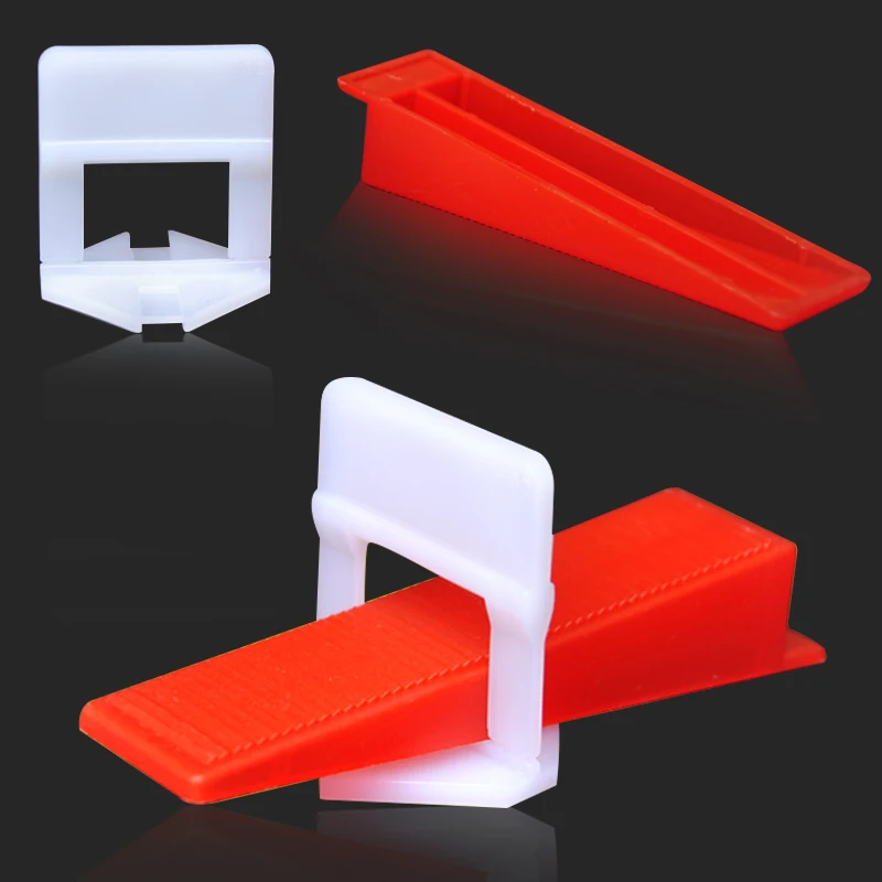 Easy And Convenient high quality Plastic tile spacers white leveling clip and multicolor wedges