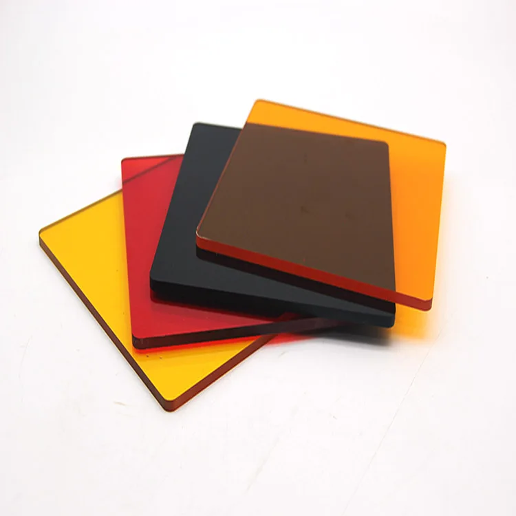 Anti Scratch red 4x8ft solid plastic polycarbonate decorative sheet for Guardrail partition