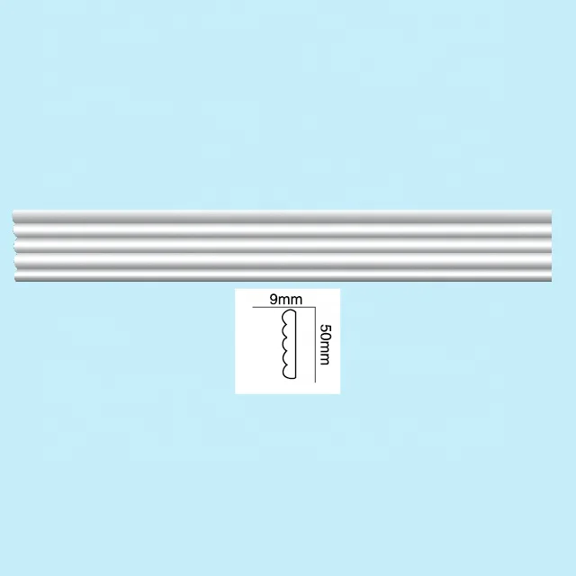 5cm Height High Density Polyurethane Wall Base Tiles PU Baseboard Skirting Board