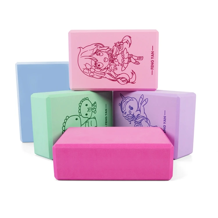 Yellow Personalised Eva Training Body Engraved Customised Yoga Block