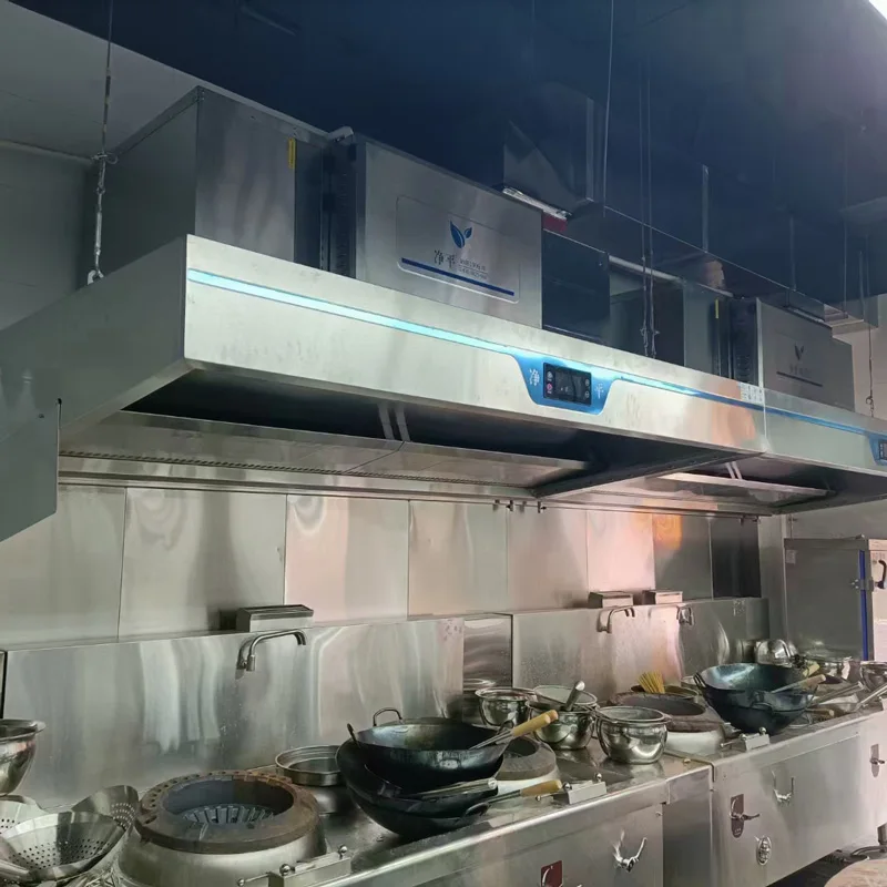 JingPing Commercial Kitchen Exhaust Hood with Ductless Chimney Range Hood
