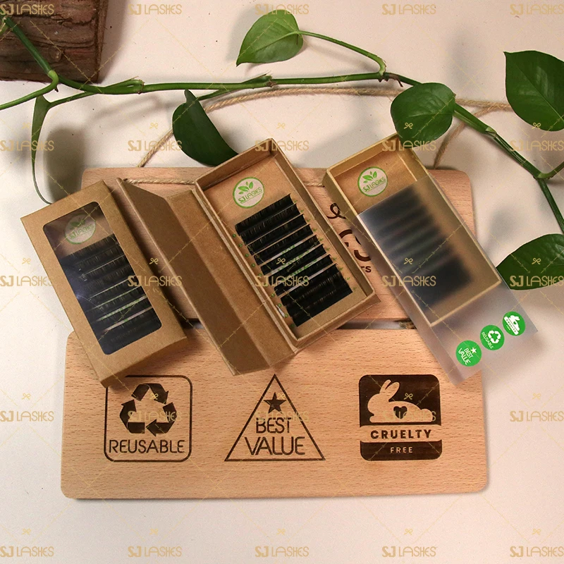 Korean PBT Fibers Mega Volume Eyelash Extensions J B C D  Curls Different Curls Eyelash Extensions