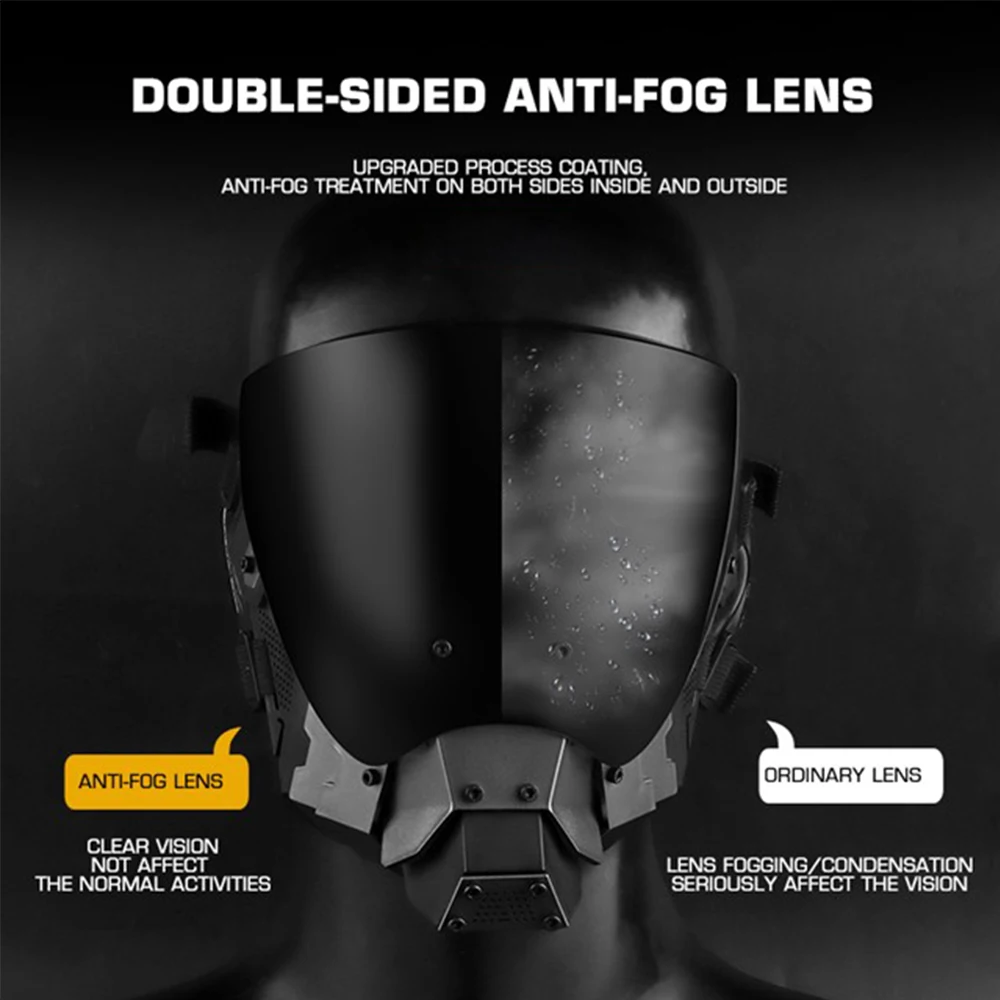 Live CS Tactics Full Face Protective Mask Outdoor Riding Personality Dress Up Cyberpunk Mask PROM Prop