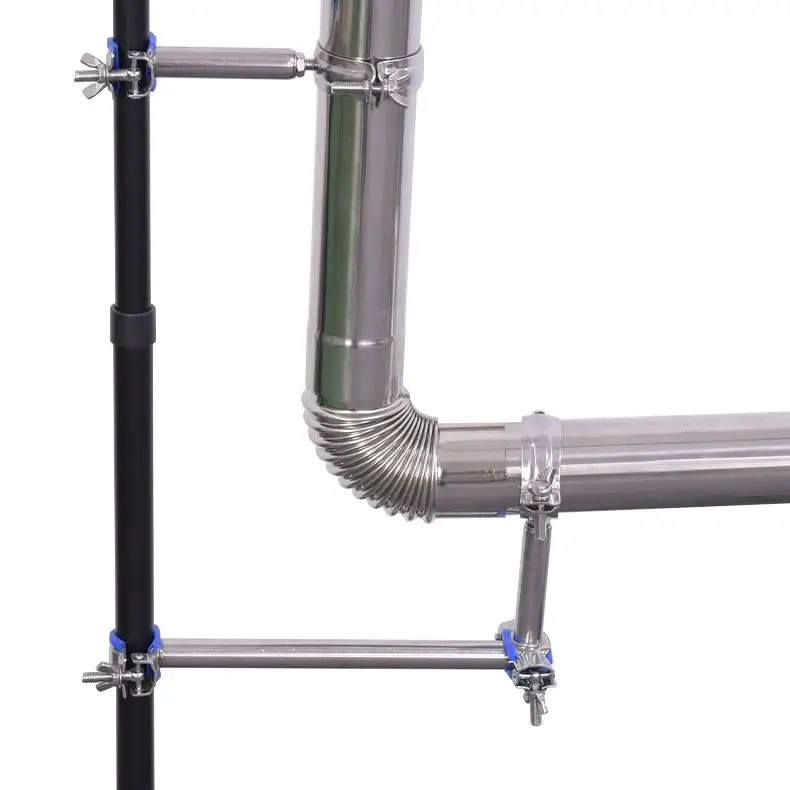 Retractable Chimney Insulation Bracket Portable Stainless Steel Outdoor Oven with Storage Bag Wholesale