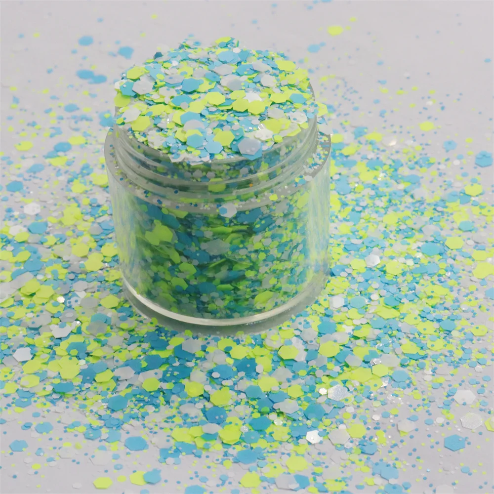 Kilogram Colorful Cosmetic Confetti Solvent Resistant Tumbler Crafts Epoxy Resin Chunky Glitter Bulk
