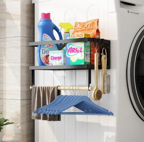 Magnetic Fridge Spice Rack Organizer for Kitchen,Magnetic Paper Towel Holder Rack Shelf for Refrigerator