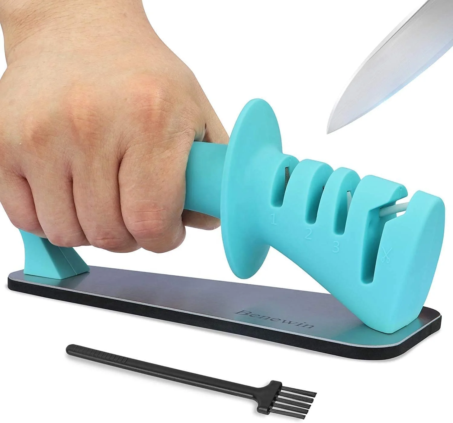 professional 4 Stage Pull Through kitchen Knife Sharpener