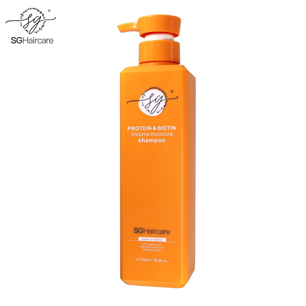 Vegan Protein Biotin Strengthening Volumizing Shampoo for Coloured Curly  Permed Dry Hair Repairing