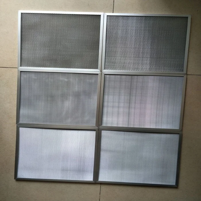 Custom Primary Metal Mesh Filter Stainless Steel Fume Oil Filter For Central Air Conditioner Range Hood Honeycomb Grease Filters