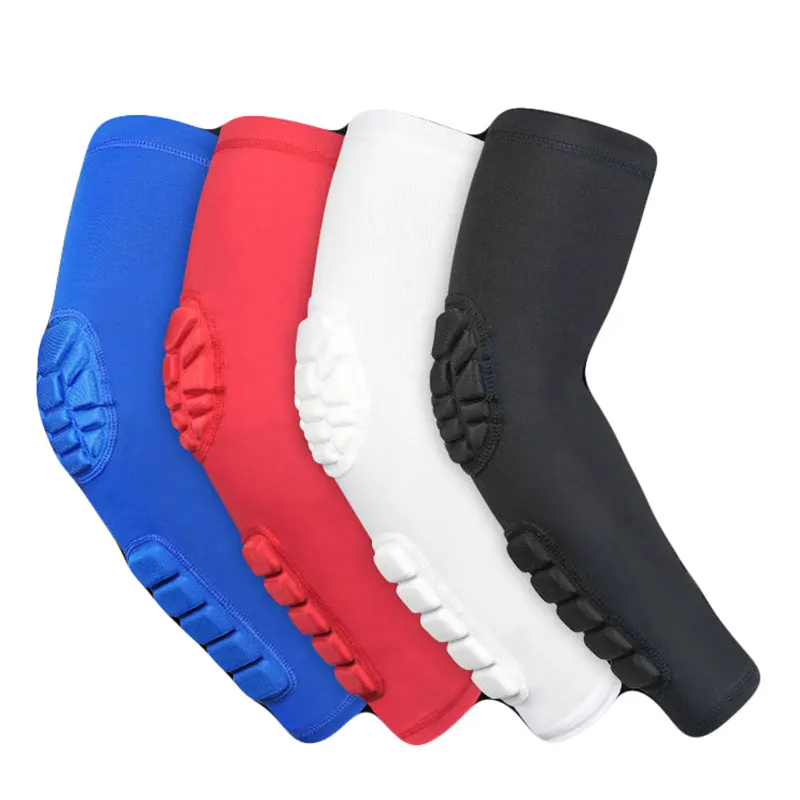UV Protection Padding Basketball Compression Gaming Bicycle Roller Skate Football Arm Sleeve Elbow Pad Protection