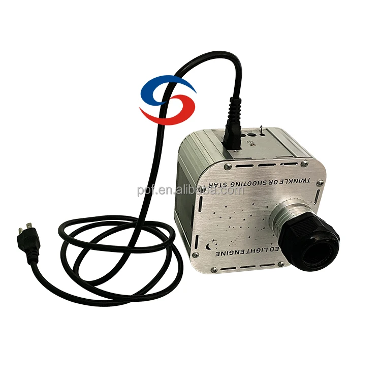 Top Quality RGB Led Fiber Optic Lights Twinkle Star Ceiling Kit 27W LED Twinkle Light Source Engine Projector Box Illuminator