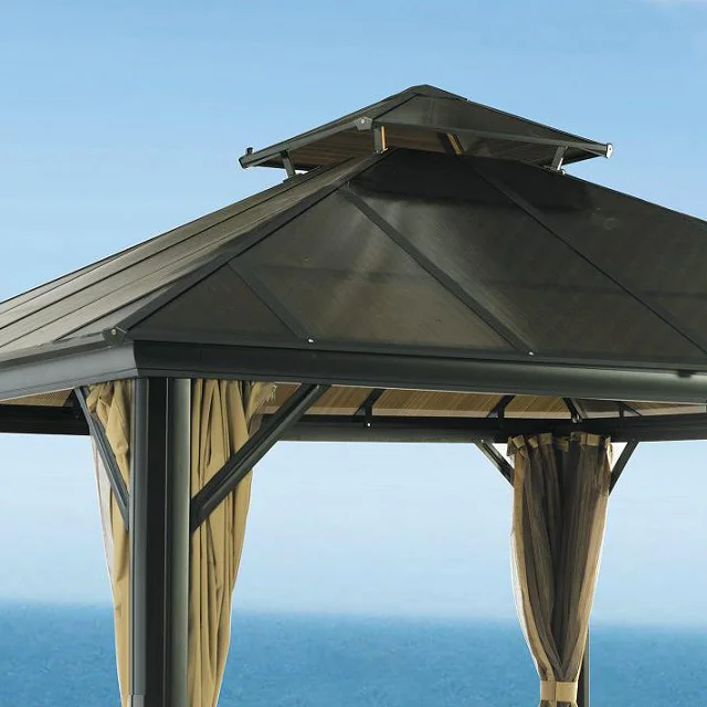 Chinese high quality outdoor furniture patio large metal pavilion tent backyard aluminum frame
