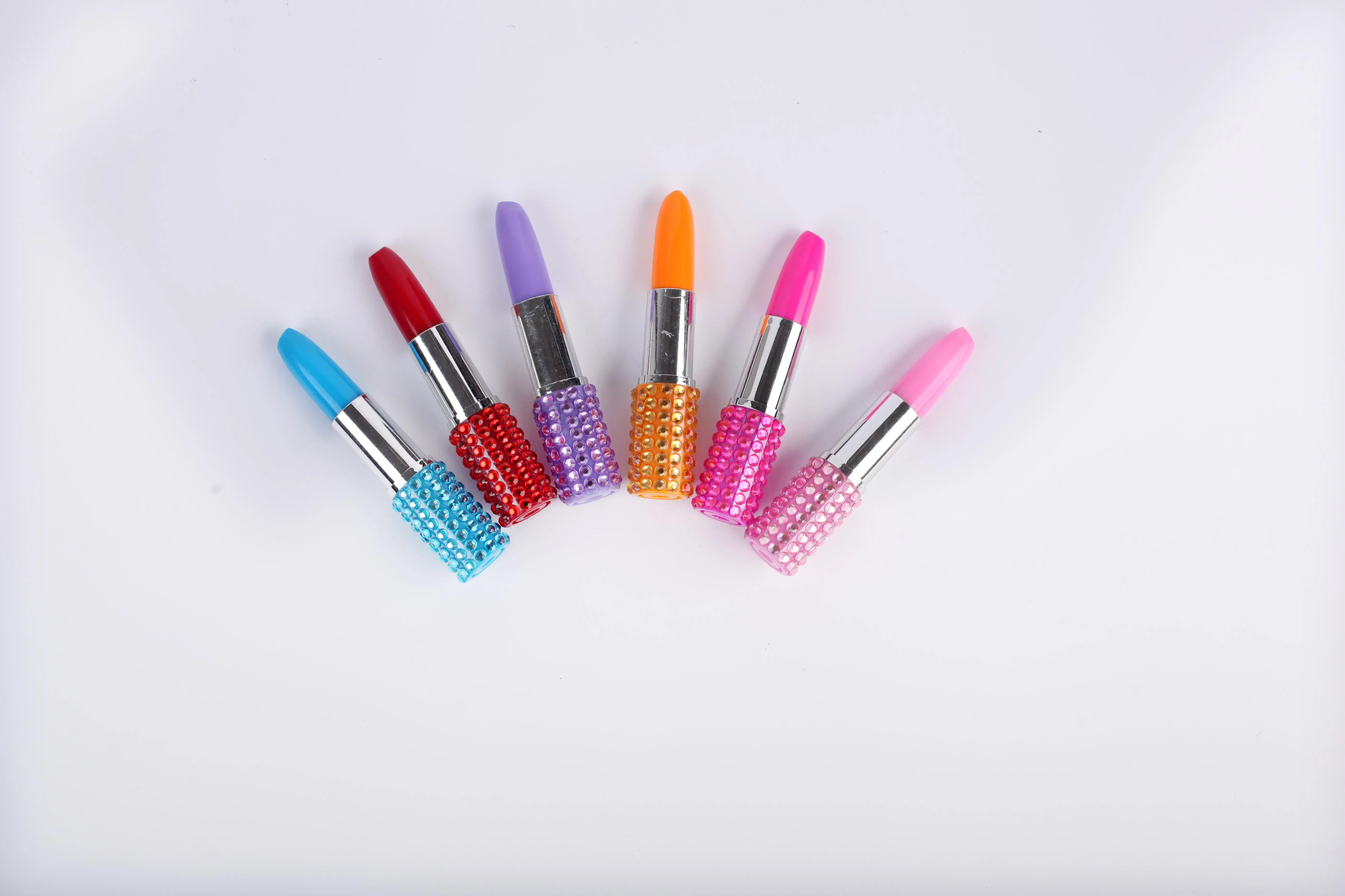 Glitter 3d Floater Lipstick Shape Liquid Floating Pen