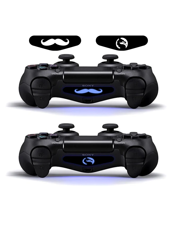 LED Light Bar Skin Stickers For Playstation 4 PS4 Gamepad light Cover Bar Stickers For PS4 Controller Decals