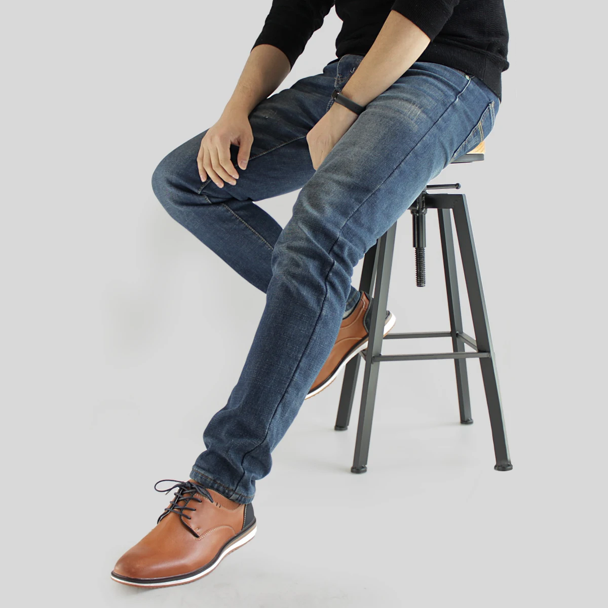 Мужские деловые повседневные туфли оксфорды