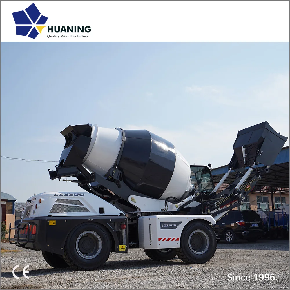 3.5m3 self loading concrete mixer truck for sale