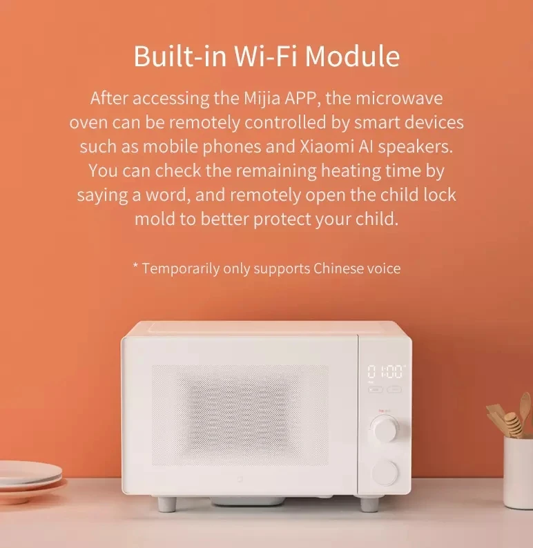
xiaomi mijia Smart Microwave Oven 20L Capacity S Professional Thawing App Control 