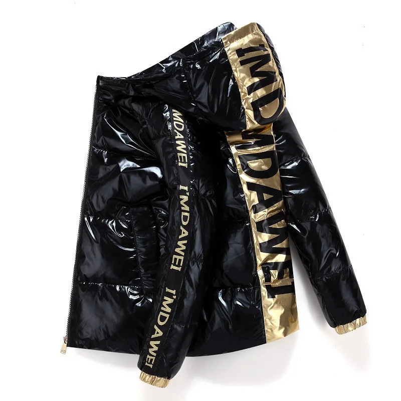 OEM  Men Down High Quality Thick Warm Winter Jacket Hooded Thicken Duck Down Parka Coat Casual Slim Overcoat