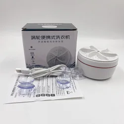 2022 Portable Foldable Washing Machine Mini USB Ultrasonic Turbine Washing Machine Ultrasonic Cleaning For Travellers