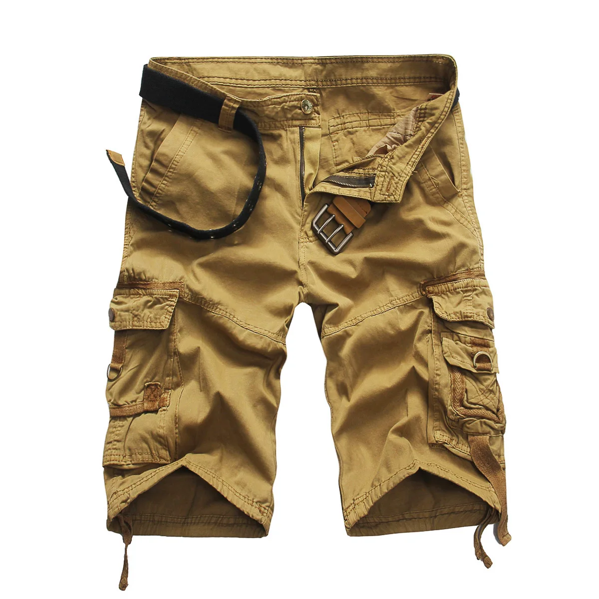 Men south Korean style cotton camouflage relaxed cargo shorts with wholesale price