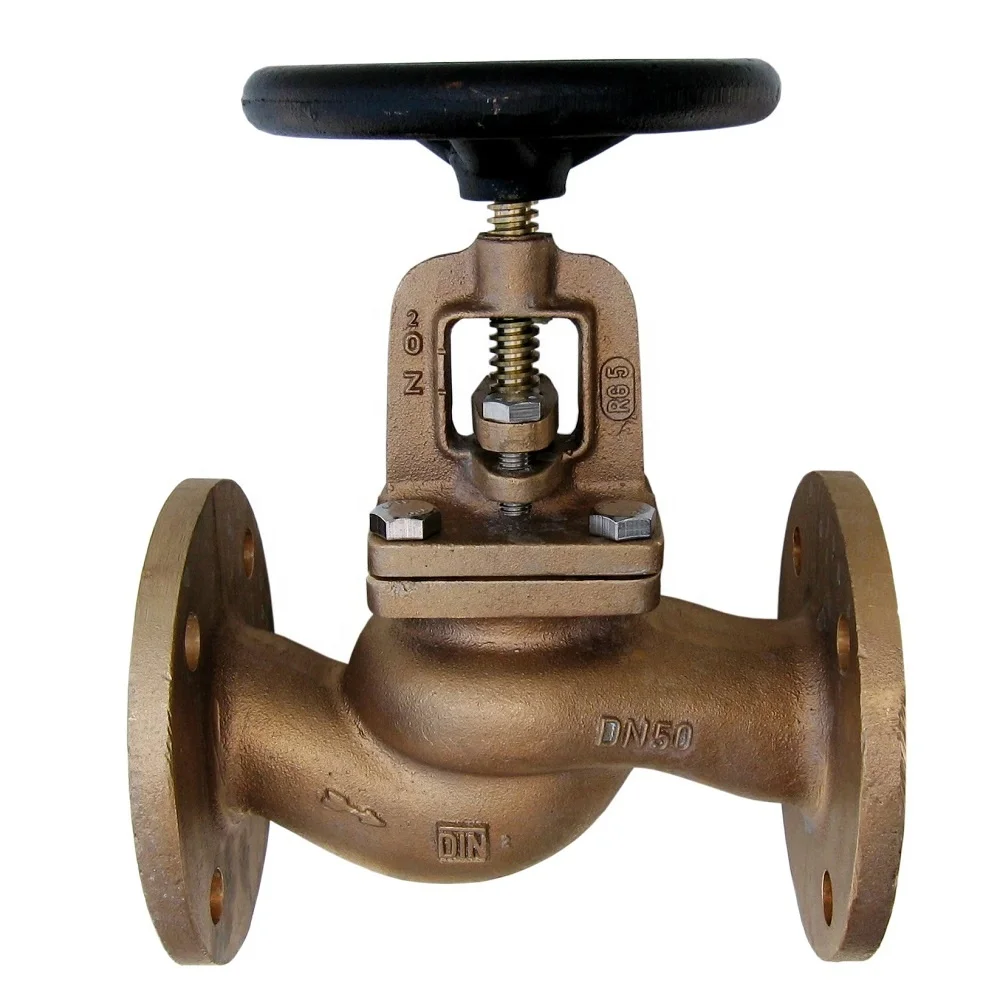 Water Normal Temperature Control Valve General DIN Z Wave Valve Controller Flanged Type DIN1270 SDNR Bronze Globe Valve Straight