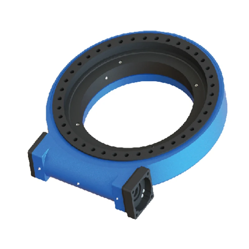 High quality Stock Enclosed housing Helical gear Solar Slewing drive SE9 slewing ring bearing with external tooth