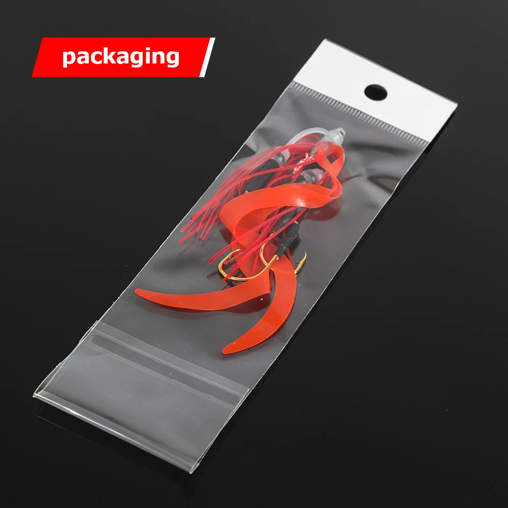 Tolure 4.8g Silicone Skirt Bait Jig  luminougs Replacement Twin Hook Spare Hooks Slider Rig Trailer Lure Assist Hook