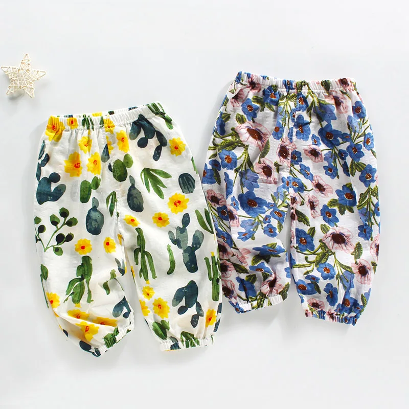 
Most Selling Products Baby Kids Cute Pants Apparel Dress Pants Kids Bell Bottom Jeans Anti-mosquito Pants 